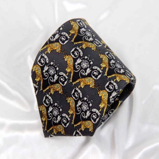 베르사체 9.1cm A등급 메두사 남자 명품 넥타이