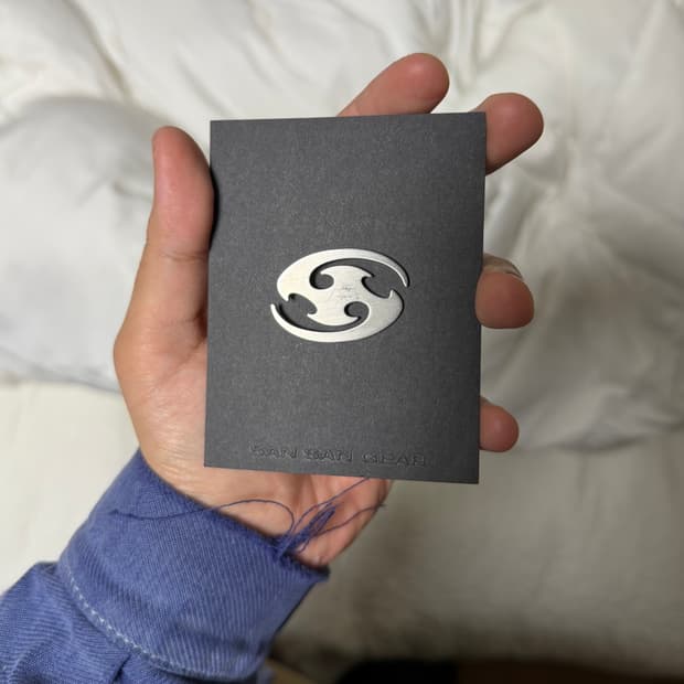 산산기어 뱃지 실버