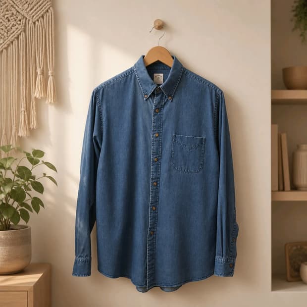 Brooks Brothers 브룩스브라더스 데님 버튼다운 셔츠 M사이즈