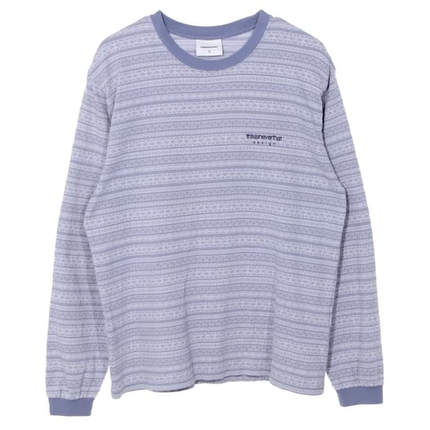 디스이즈네버댓 긴팔 Fair Isle Striped L/S Tee Pur