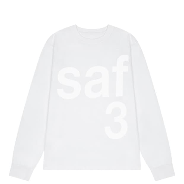 사파리스팟 롱슬리브 티셔츠 화이트