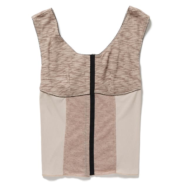 [F]퍼버즈 26ss Hook-and-eye Jersey 탑/베이지