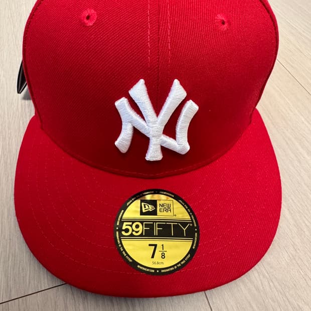 뉴에라 MLB 뉴욕 양키스 베이직 사이즈캡 스칼렛 11591 1
