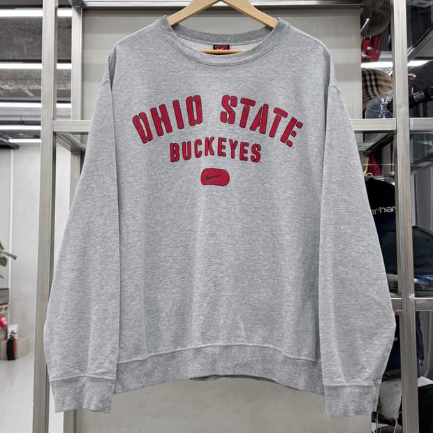 나이키 00s 컬리지 로고 스웻 셔츠