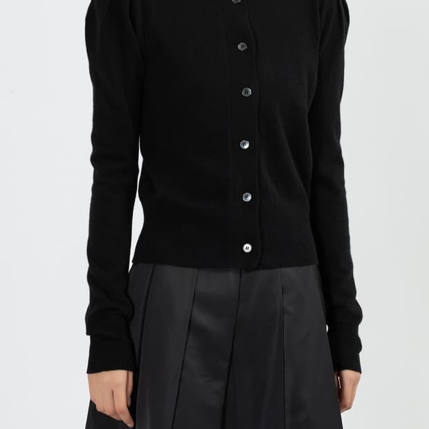 eunoia basic puff cardigan