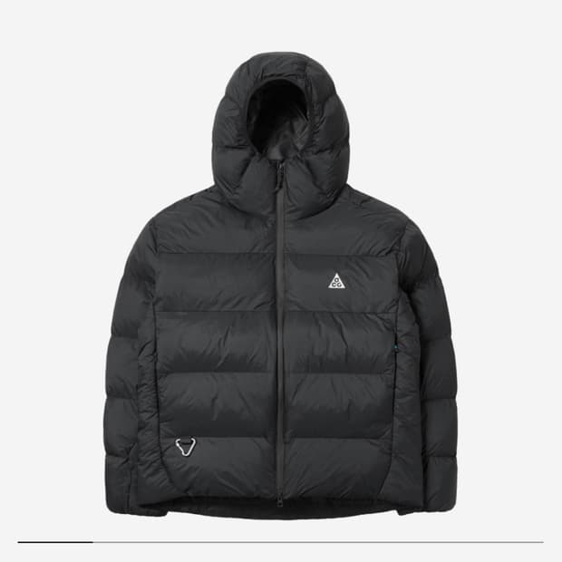 Nike ACG 후드 다운 패딩 블랙