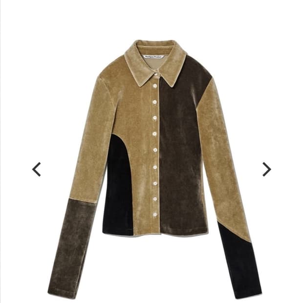 더오픈프로덕트 벨벳 셔츠