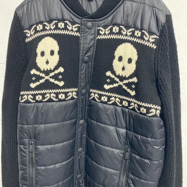 폴로 랄프로렌 해골자수 폴로 니트패딩