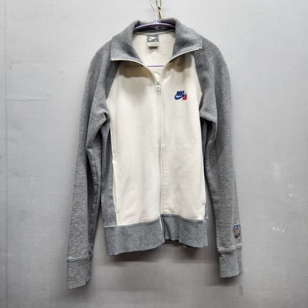 올드스쿨 나이키에어 백 프린팅 집업 자켓 L(M)