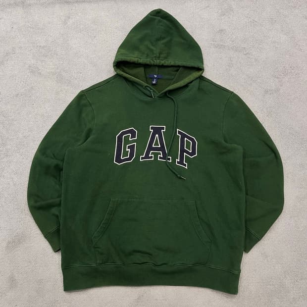 L GAP 후드티 그린
