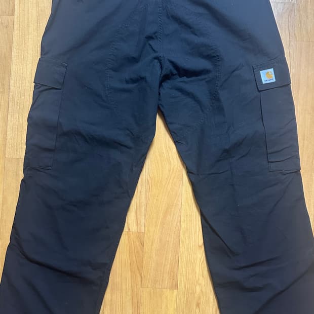 칼하트WIP 레귤러 카고팬츠 콜롬비아 블랙