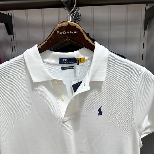 폴로 랄프로렌 여성 메쉬 반팔 카라 셔츠 원피스