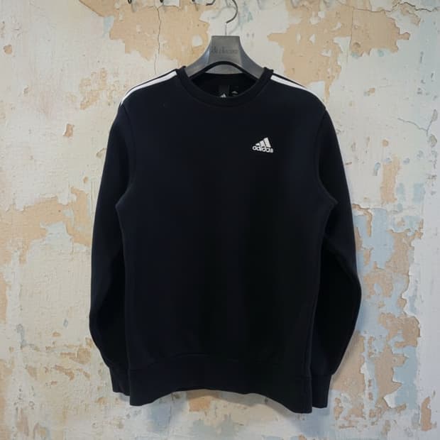 아디다스 삼선 맨투맨 블랙 M