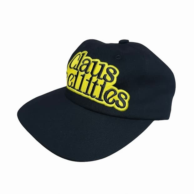 플랫 모자 블랙