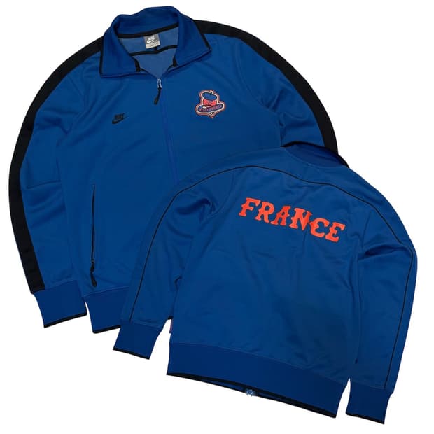 나이키 10-11 프랑스 국대 트랙탑 져지 블루