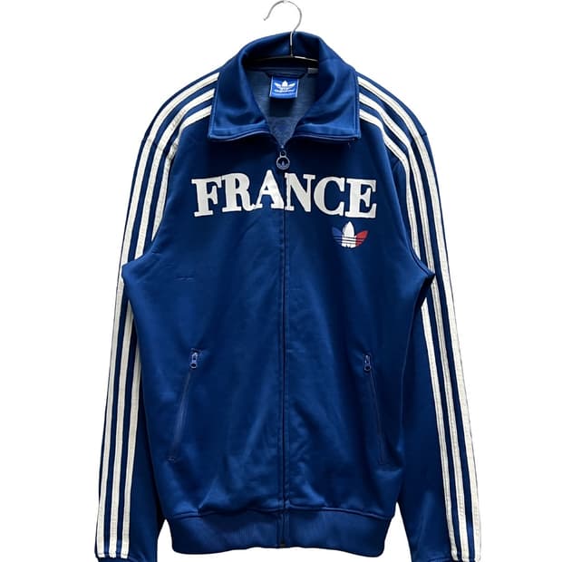 아디다스 파이어버드 프랑스 국대 트랙탑 져지 블루