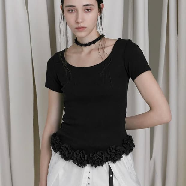 로우타이드 플라워 티셔츠 새상품