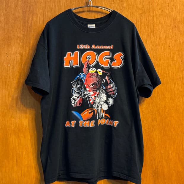 빈티지 HOGS 그래픽 티 "L"(m216)