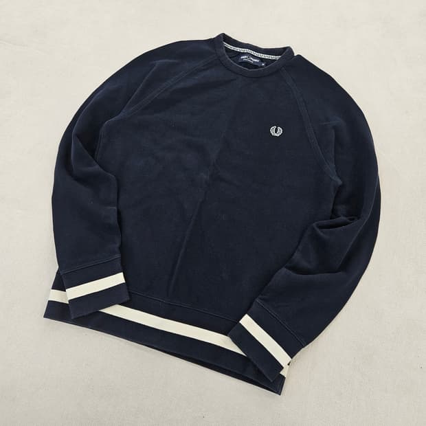 [M] 프레드페리 월계수로고 크루넥 맨투맨 0114YH1