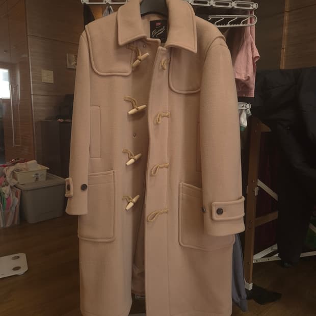 글로버올x SPAO 떡볶이 더플코트 베이지색 105