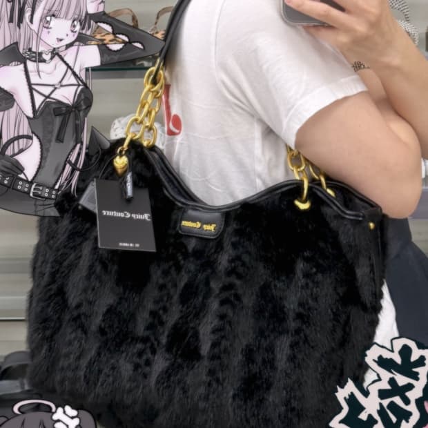 [수능기념할인] 대대장 쥬시꾸뛰르 밍크 벨벳 숄더백 