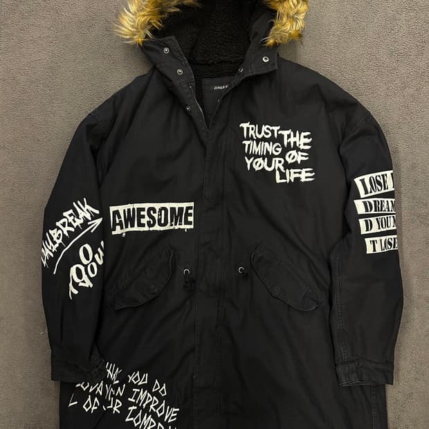 정글스톰 JP 빈티지 피쉬테일 개파카 자켓 유니크 