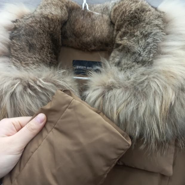 베스티벨리 여성모피 롱패딩(90)