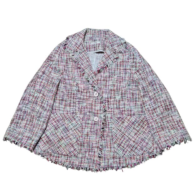 시스템 트위드 자켓 