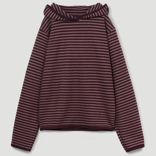 페스토 PESTO 윈터 스트라이프 후드 탑 후드티