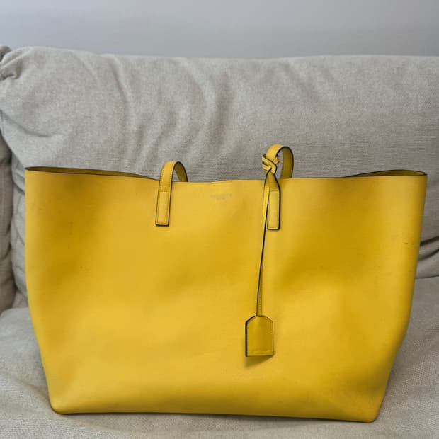 생로랑 옐로우 쇼퍼백