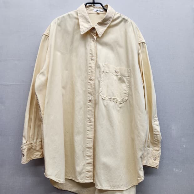 유니클로U 원포켓 오버핏 셔츠 L(2XL)