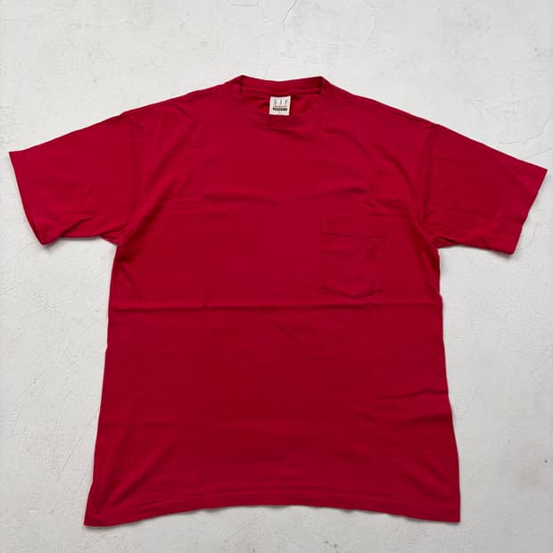 90s Gap Pocket Tee (hot pink)