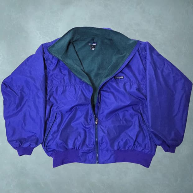 (XL)파타고니아 노스노우 90s 블루퍼플 나일론 신칠라 봄버 자켓