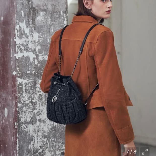 새상품) 오야니 26SS 신상 데님 트위드 백팩