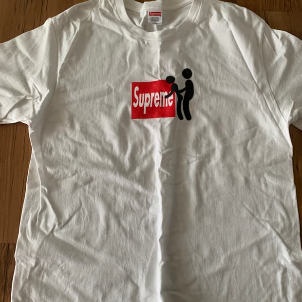 [L] 슈프림 스틱티 화이트