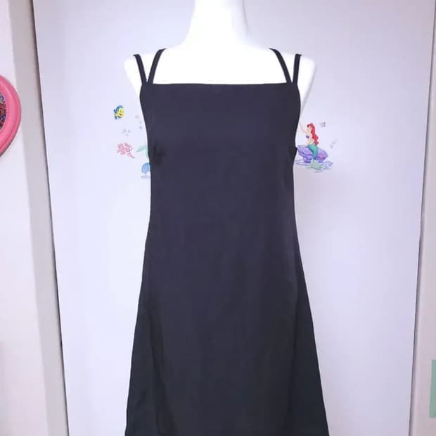 블랙 미니원피스