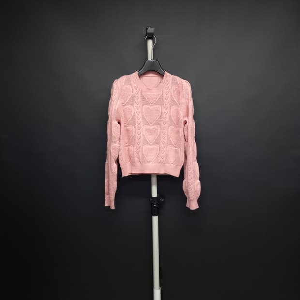 샤틴 SATIN 춘추 여름간절기 숏 니트 55 44