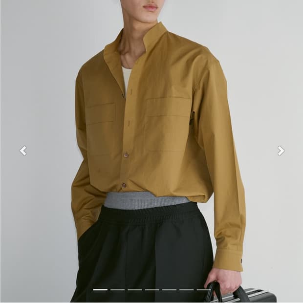 [렉토] RECTO 차이나카라 오버핏 셔츠