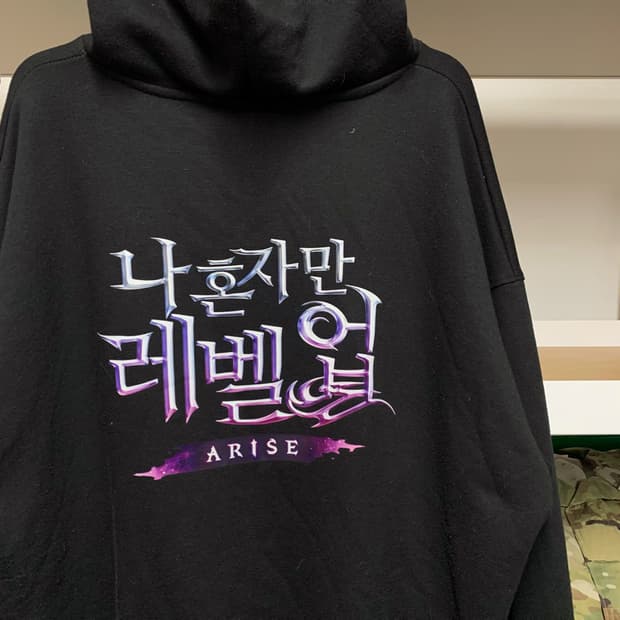 [표기 M, 실측 L] 나혼자만 레벨업 ARISE 이벤트 후디