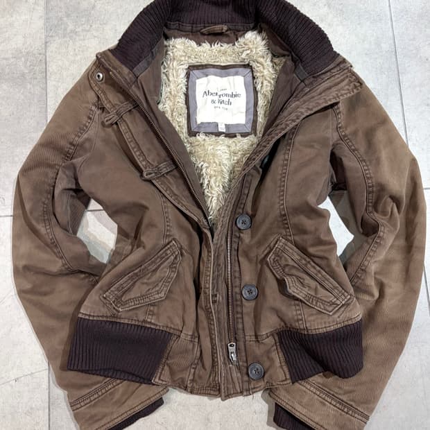 아베크롬비 초코 브라운 워크 자켓