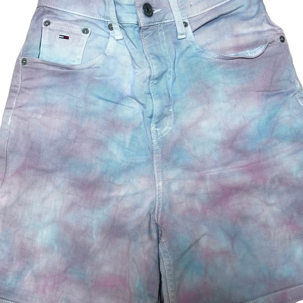 타미진스 타이다이 데님 숏 팬츠