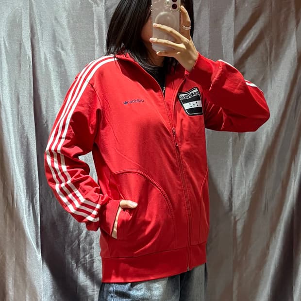 M 아디다스 파이어버드 온두라스 레드 트랙탑