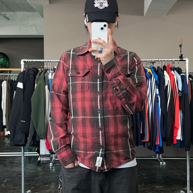 아베크롬비 체크 셔츠