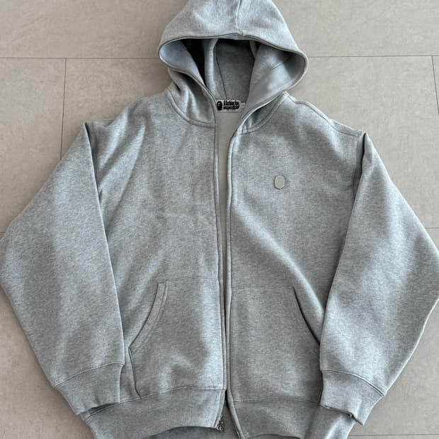 베이프 후드집업 그레이 L