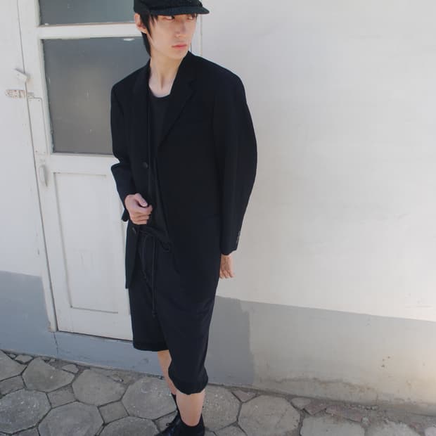 issey miyake men 초기 pleats 테일러드 자켓
