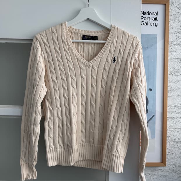[폴로 랄프로렌] 케이블 니트 아이보리 M