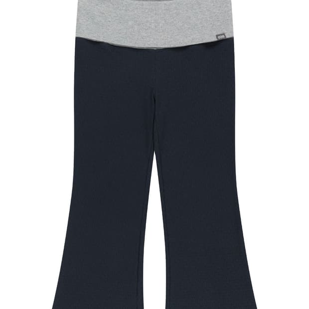 038 MINI WAFFLE FOLDING LEGGINGS NAVY 1