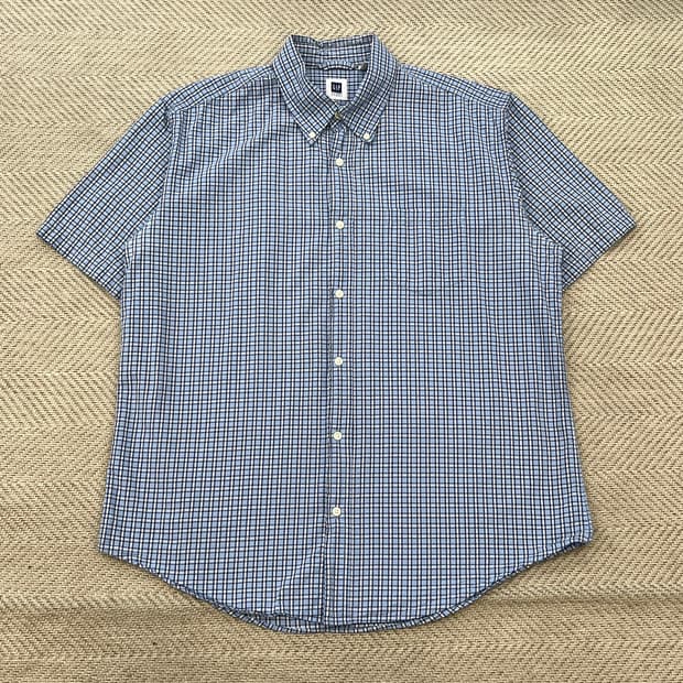 갭 체크 하프 셔츠 r3808