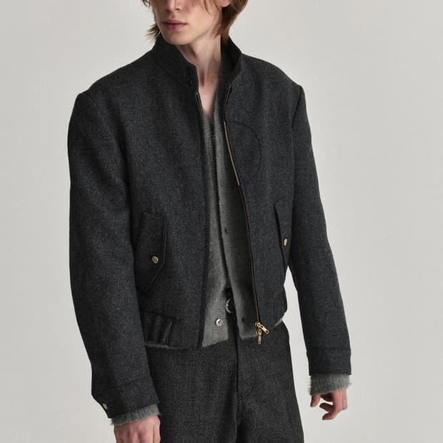 웨이비니스 25fw Arc Cut 해링턴 차콜 2 새상품