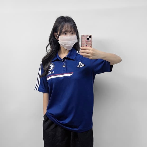 아디다스 12-13 첼시 폴로 반팔 티셔츠